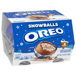Oreo Holiday Snowballs 4 count 3.95 oz.