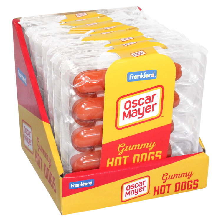 Frankford Oscar Mayer Gummy Hot Dogs 4.4 oz. - Visit www.allcitycandy.com for sweet treats and delicious candy! 
