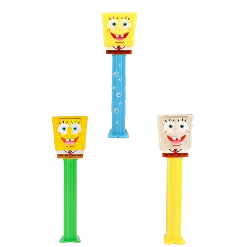 All City Candy PEZ SpongeBob SquarePants Collection Candy Dispenser PEZ Candy For fresh candy and great service, visit www.allcitycandy.com