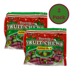 Tootsie Roll Fruit Chews Sweet and Sour Holiday Cheer 12 oz. Bag