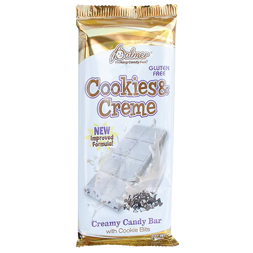 All City Candy Palmer Cookies and Creme 3.5 oz. Bar For fresh candy and great service visit www.allcitycandy.com