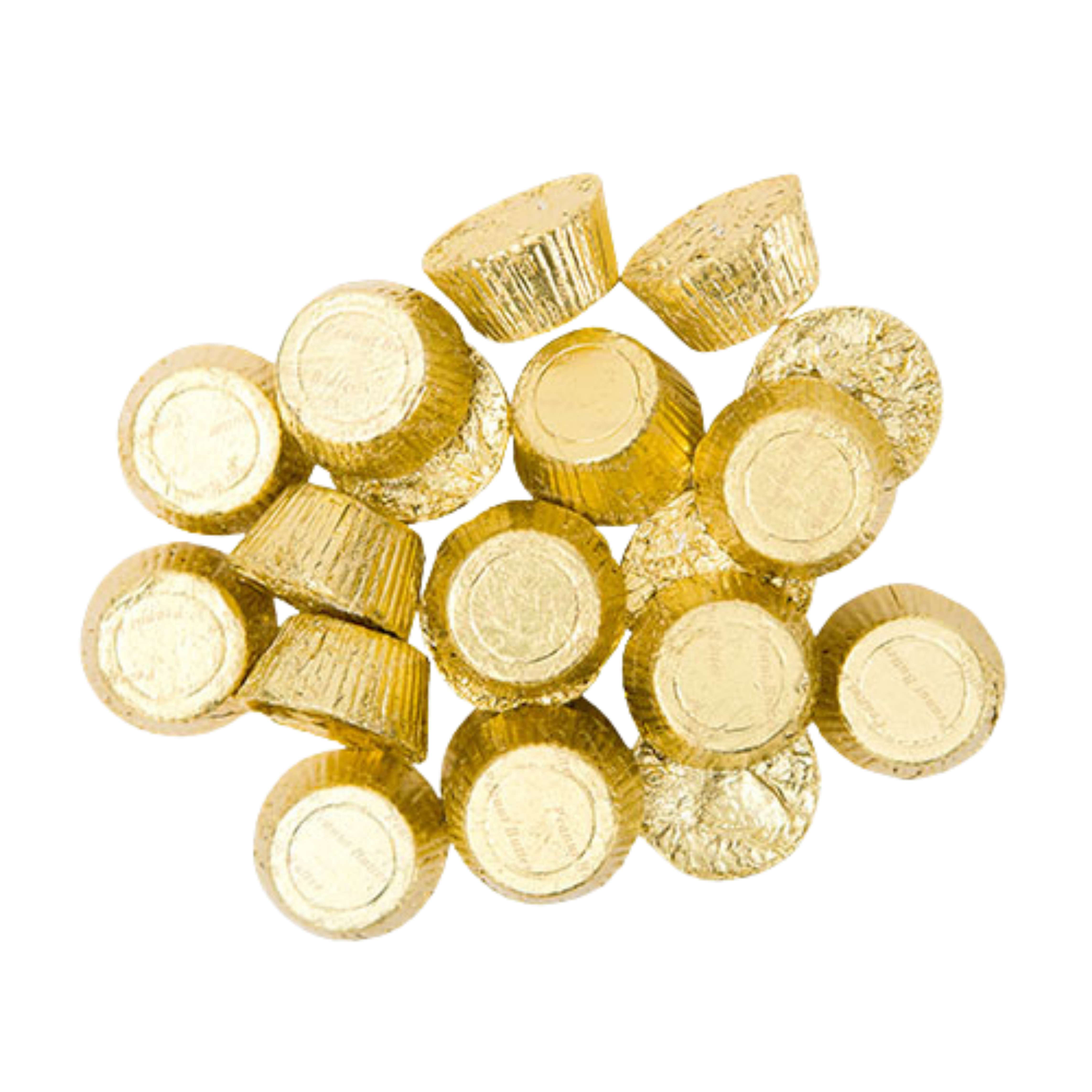 All City Candy Palmer Gold Foiled Mini Peanut Butter Cups - 3 LB Bulk Bag Bulk Wrapped R.M. Palmer Company For fresh candy and great service, visit www.allcitycandy.com