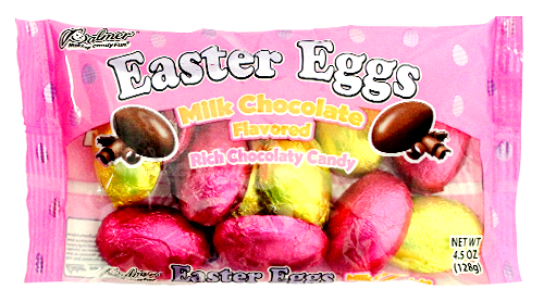 For fresh candy and great service, visit www.allcitycandy.com - Palmer Milk Chocolate Foil Wrapped Eggs 4.5 oz.