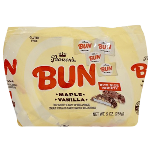 Pearson's Bun Bar Variety Bite Size 9 oz. Bag - Discover www.allcitycandy.com for bulk candy, chocolates, gummies & seasonal sweets. Perfect for parties, gifts & everyday treats—shop your favorites now!