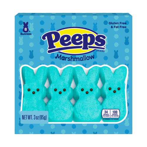 All City Candy Peeps Blue Marshmallow Bunnies 8 Count Just Born Inc. For fresh candy and great service, visit www.allcitycandy.com