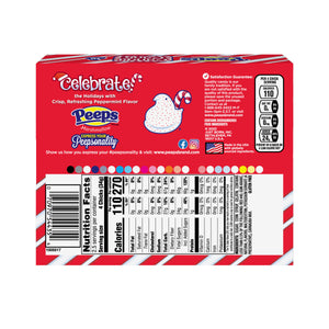 Peeps Candy Cane Flavored Marshmallow Chicks 10-Pack Fun Peep Shapes for Christmas. A nice addition for your gingerbread house. Candy Cane Marshmallows! For fresh candy and great service, visit www.allcitycandy.com