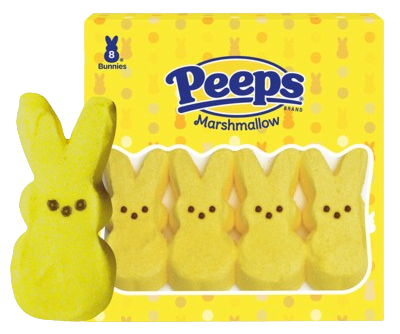 All City Candy Peeps Yellow Marshmallow Bunnies 8 Count Pack of 3 Just Born Inc. For fresh candy and great service, visit www.allcitycandy.com