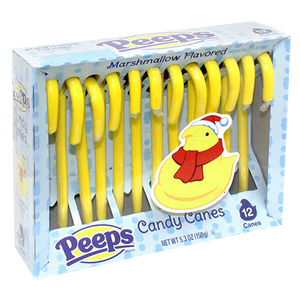 Peeps Brand Candy Canes 12 count 5.3 oz. Box - For fresh candy and great service, visit www.allcitycandy.com