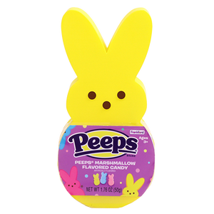 Peeps Marshmallow Flavored Candy Bunny Container 1.76 oz. - Visit www.allcitycandy.com for great candy, service and delicious treats.