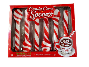 Peppermint Candy Cane Spoons 2.54 oz. Box