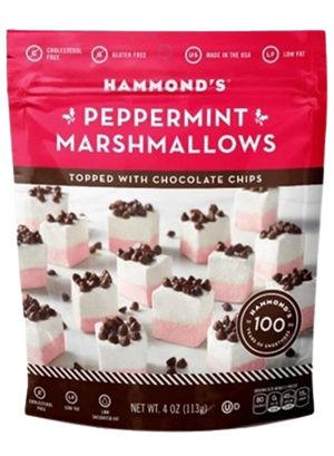 Hammonds Peppermint Marshmallows 4 oz. Bag - For fresh candy and great service, visit www.allcitycandy.com