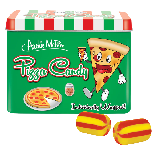 Archie McPhee Pizza Candy 2.5 oz. Tin
