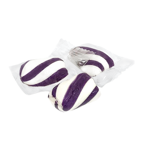 Purple & White Twists Hard Candy - 3 LB Bulk Bag