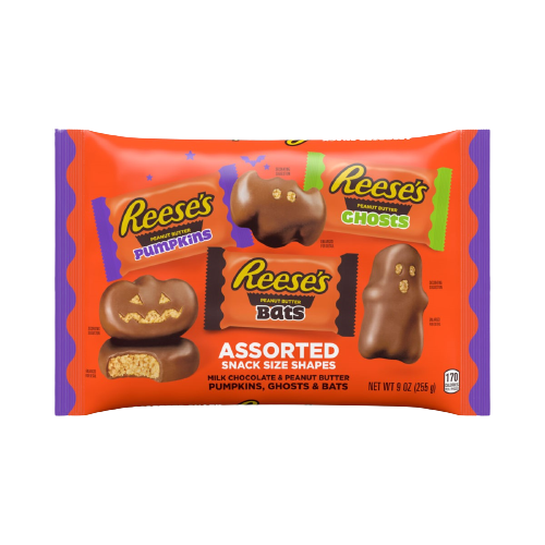Reese's Halloween Assorted Snack Size Shapes 9 oz. Bag
