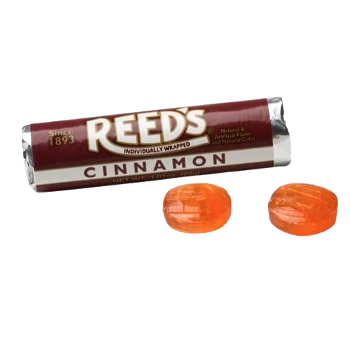 All City Candy Reeds Cinnamon Hard Candy - 1.01-oz. Roll Hard Iconic Candy 1 Roll For fresh candy and great service, visit www.allcitycandy.com