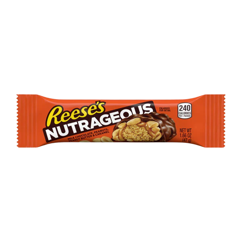 All City Candy Reese's Nutrageous Candy Bar 1.66 oz. 1 Bar Candy Bars Hershey's For fresh candy and great service, visit www.allcitycandy.com