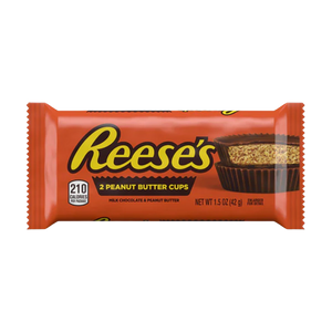 All City Candy Reese's Peanut Butter Cups 2 Cup 1.5 oz. 1 Pack Candy Bars Hershey's For fresh candy and great service, visit www.allcitycandy.com