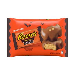 Reese's Halloween Peanut Butter Bats Snack Size 9.6 oz. Bag