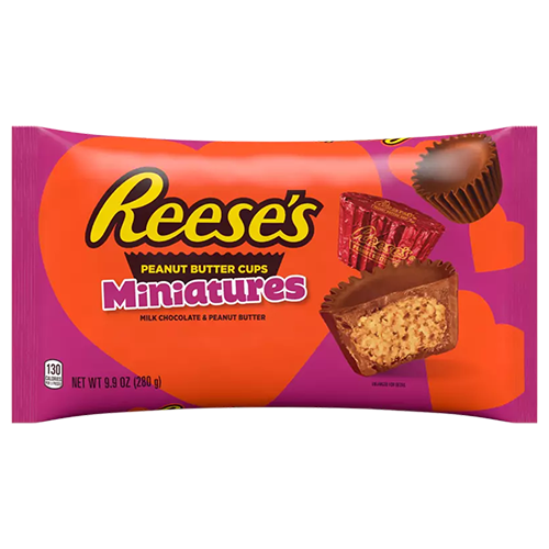 Reese's Valentines Miniatures 9.9 oz. Bag - Visit www.allcitycandy.com for great candy, service and delicious treats.
