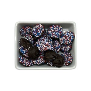Reppert's Dark Chocolate Patriotic Nonpareils 2 lb Bulk Bag