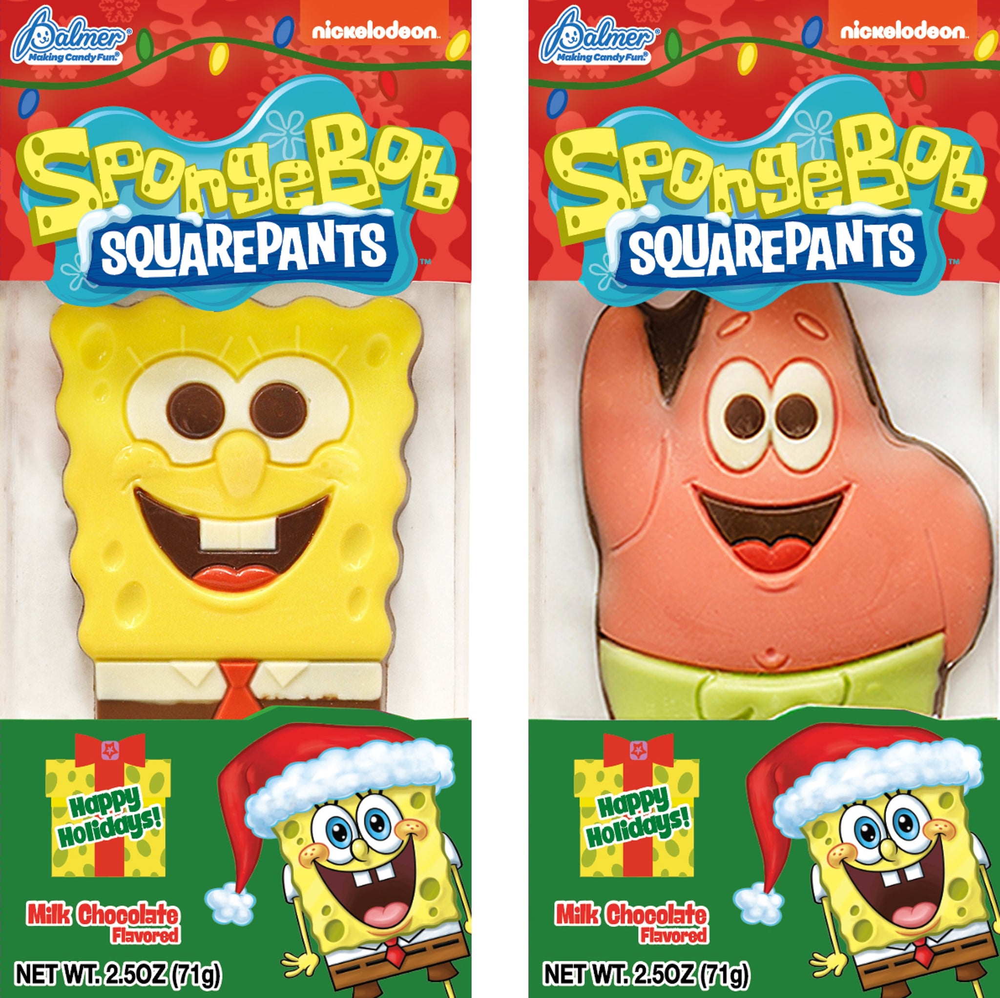 Palmer SpongeBob SquarePants Christmas Chocolate Figure – 2.5 oz. Box