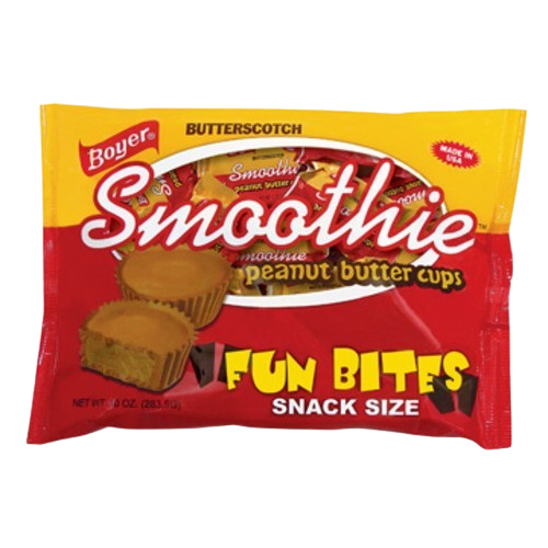 Boyer Butterscotch Smoothie Peanut Butter Cups Fun Bites Snack Size - 10-oz. Bag