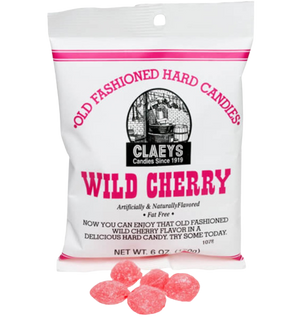 All City Candy Claeys Wild Cherry Old Fashioned Hard Candies - 6-oz. Bag Hard Claeys Candies 1 Bag For fresh candy and great service, visit www.allcitycandy.com