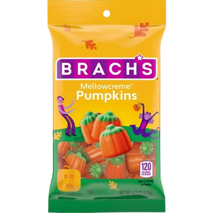Brach's Mellowcreme Pumpkins 4.2 oz. Bag www.allcitycandy.com for fresh and delicious halloween candy