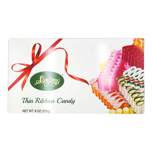 All City Candy Sevigny's Thin Ribbon Candy Assorted Flavors 9 oz. Box Christmas Quality Candy Company For fresh candy and great service, visit www.allcitycandy.com
