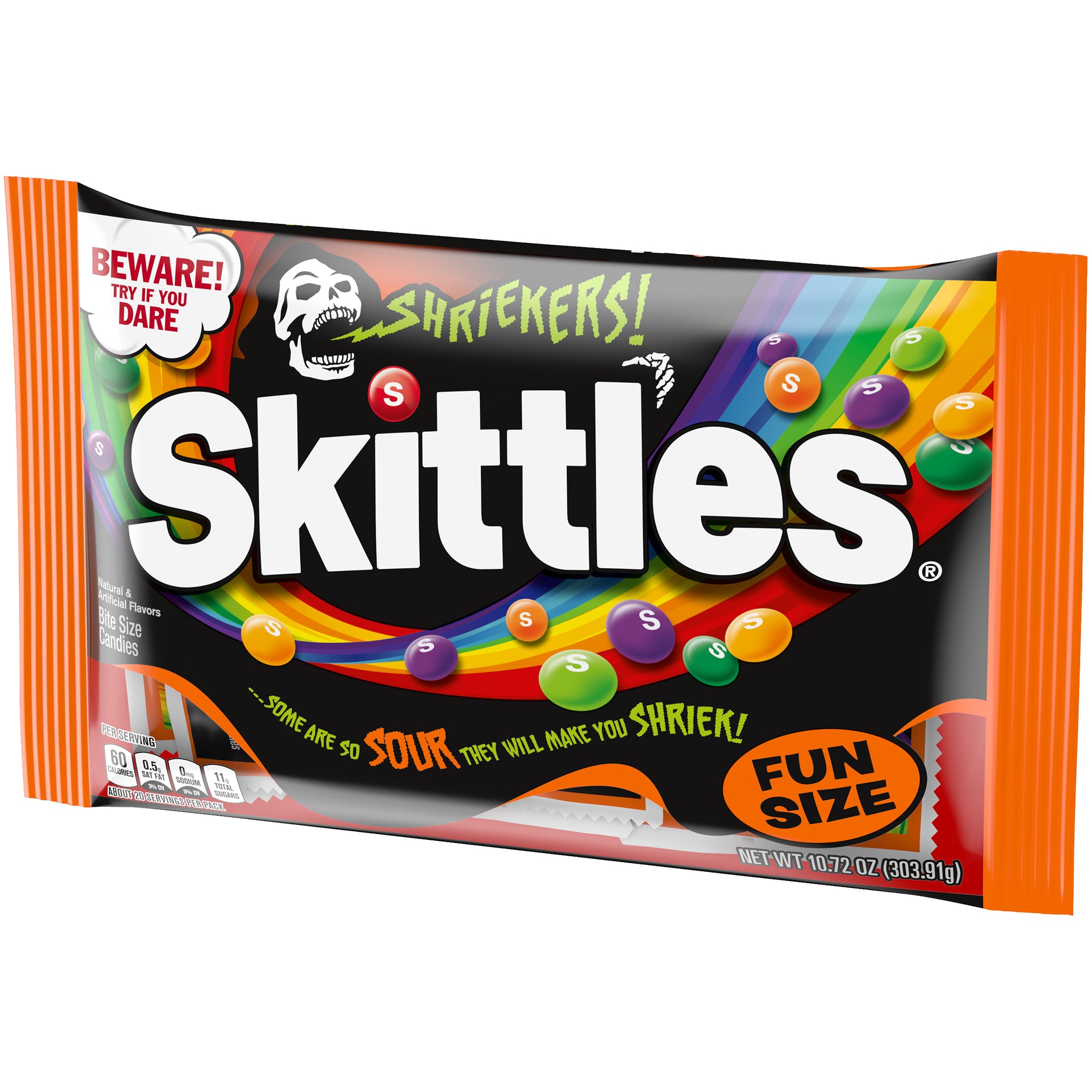 Shriekers! Skittles Fun Size 10.72 oz. Bag at allcitycandy.com for skittles in all types of flavors. Were you feel like a kid in a candy store.