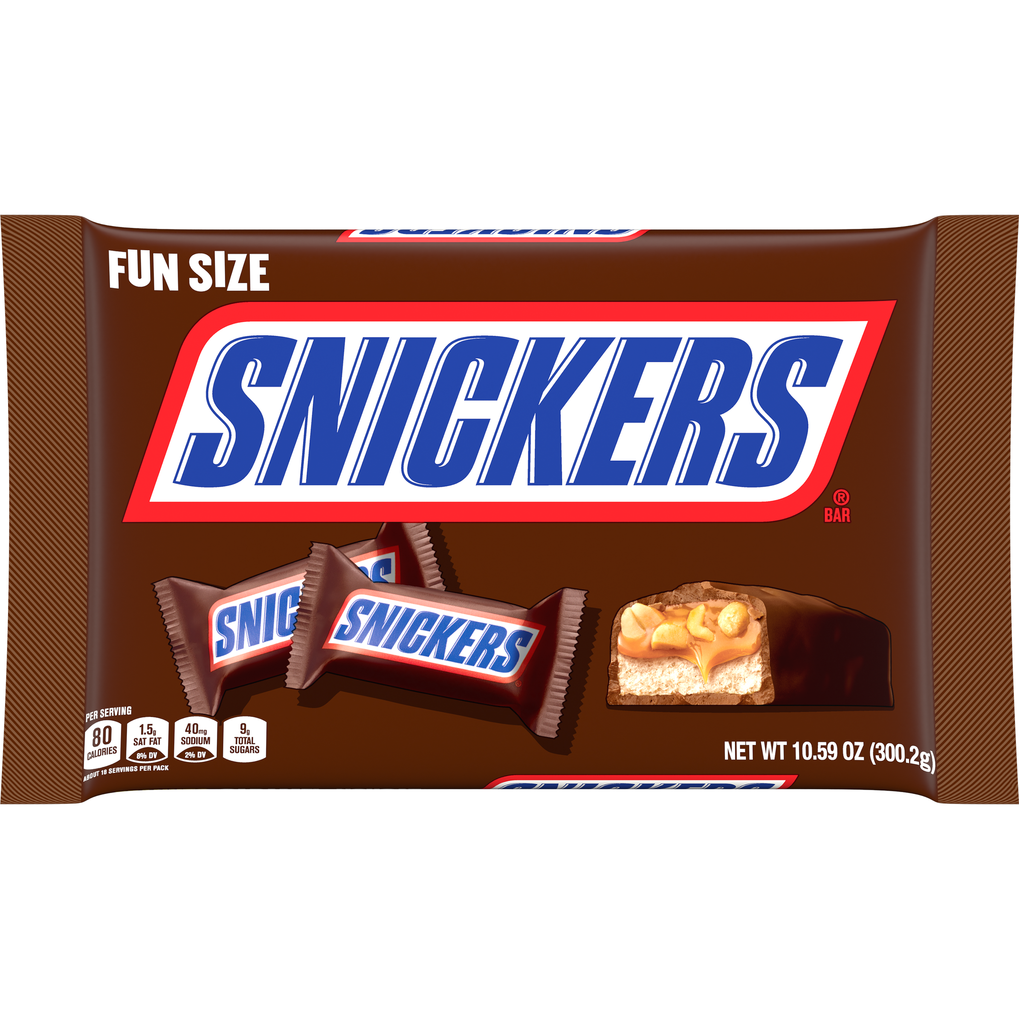 Snickers Fun Size Candy Bars - 10.59-oz. Bag at allcitycandy.com for all your candy needs. we make you feel like a kid in a candy store.
