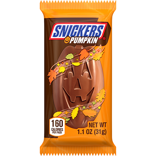 Snickers Pumpkins 1.1 oz. Bar at allcitycandy.com for a mega candy store selection!