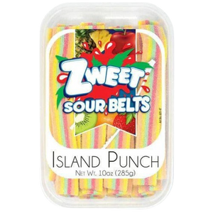 All City Candy Zweet Island Punch Sour Belts 10 oz. Tub Sour Galil Foods For fresh candy and great service, visit www.allcitycandy.com