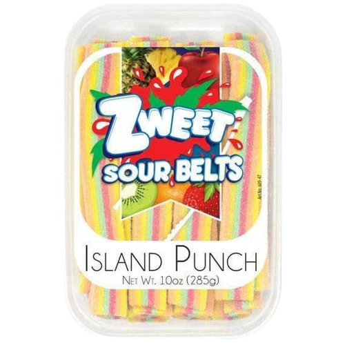 All City Candy Zweet Island Punch Sour Belts 10 oz. Tub Sour Galil Foods For fresh candy and great service, visit www.allcitycandy.com