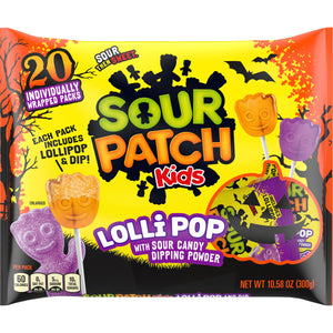 All City Candy Sour Patch Kids Halloween Lollipops 20 count 10.58 oz. Bag- For fresh candy and great service, visit www.allcitycandy.com