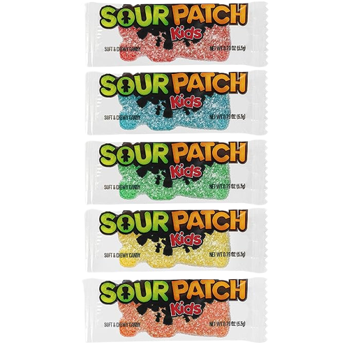  Sour Patch Kids Big Individually Wrapped Soft & Chewy Candy,  240 Count Box : Sour Flavored Candies : Everything Else