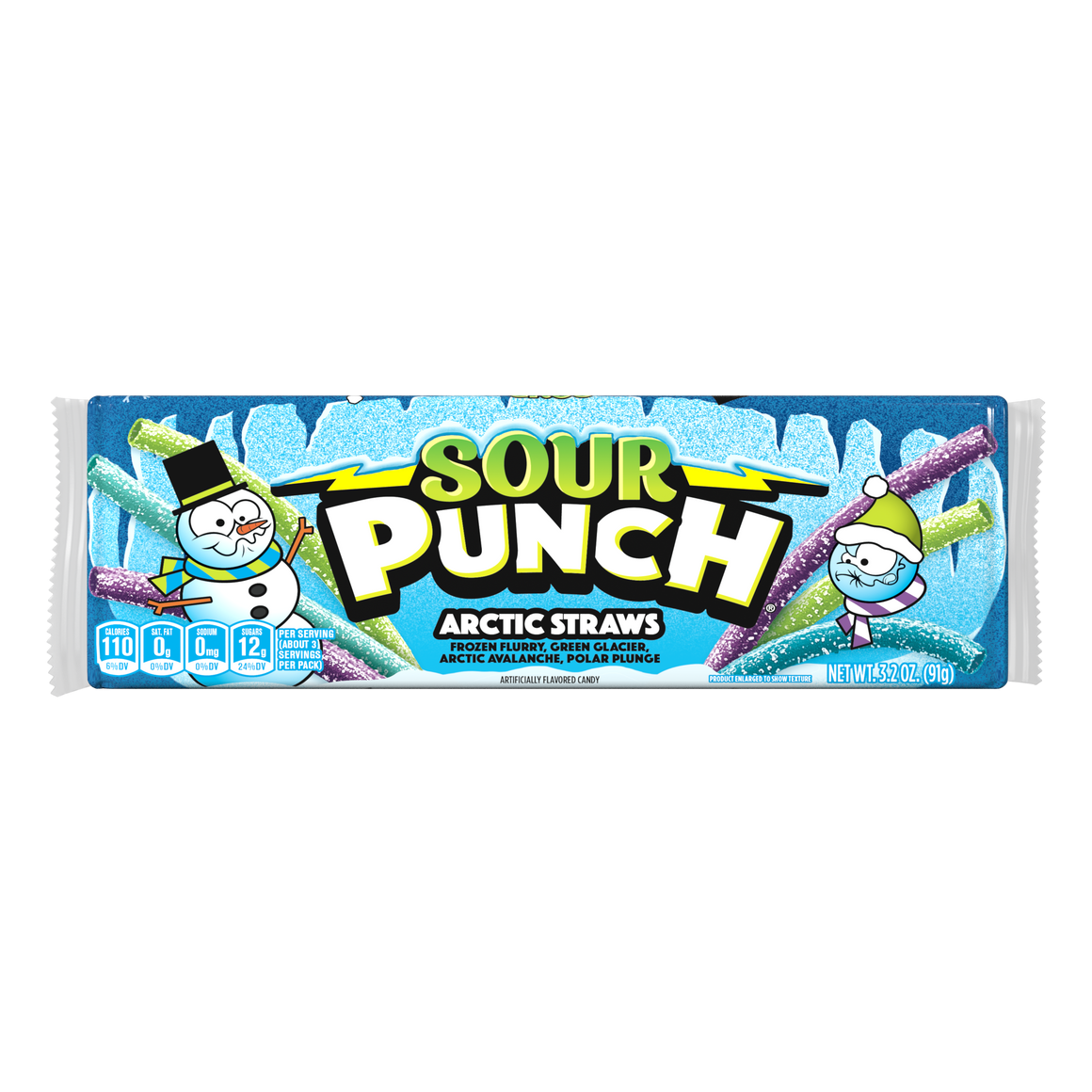 Sour Punch Arctic Straws 3.2 oz. Tray