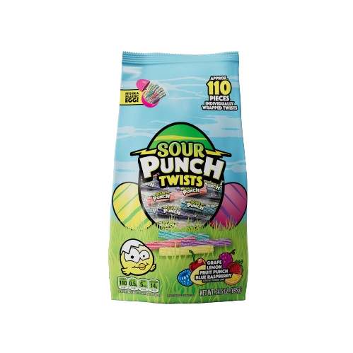 Sour Punch Twists Easter 110 pieces 24.5 oz. Bag
