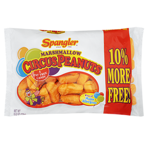 All City Candy Spangler Marshmallow Circus Peanuts - 13.2-oz. Bag Marshmallow Spangler For fresh candy and great service, visit www.allcitycandy.com