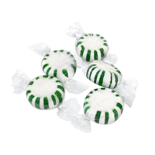 Spearmint Starlight Mints Hard Candy - 5 LB Bulk Bag