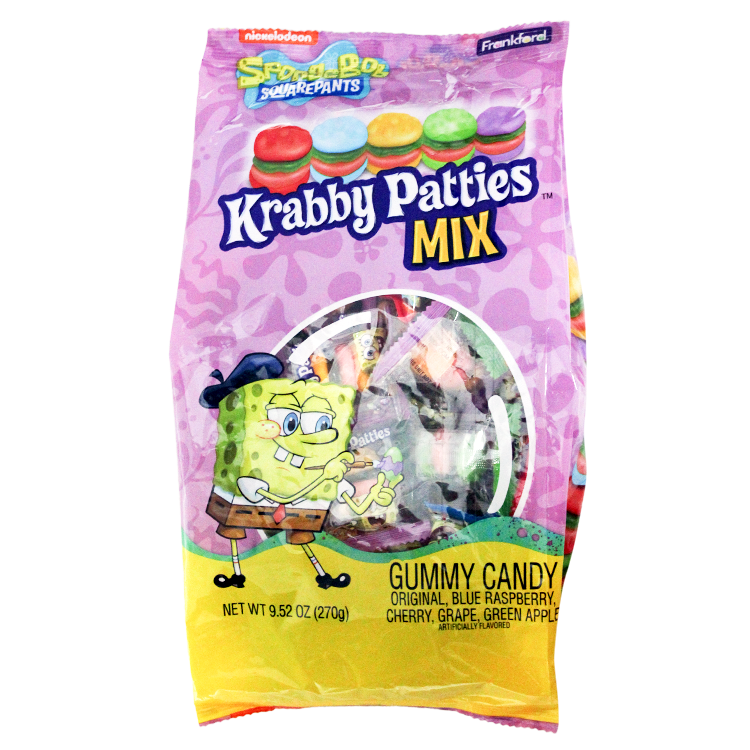 For fresh candy and great service, visit www.allcitycandy.com - Spongebob Squarepants Krabby Patties Mix 30 Count 9.52 oz. Bag Media 1 of 3 