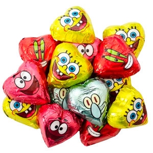 Palmers Valentine's Spongebob Hearts 3 lb. Bulk Bag - For fresh candy and great service, visit www.allcitycandy.com
