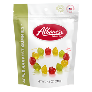 Albanese Apple Harvest Gummies 7.5 oz. Bag - Visit www.allcitycandy.com for great candy and delicious treats!