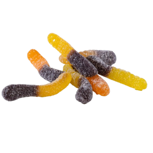 Albanese Sour Fall Mini Gummi Worms 4.5 lb. Bulk Bag - Visit www.allcitycandy.com for great candy and delicious treats!