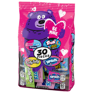 Sweetart Trolli Laffy Taffy Nerds Valentine's Mix 30 piece Bag