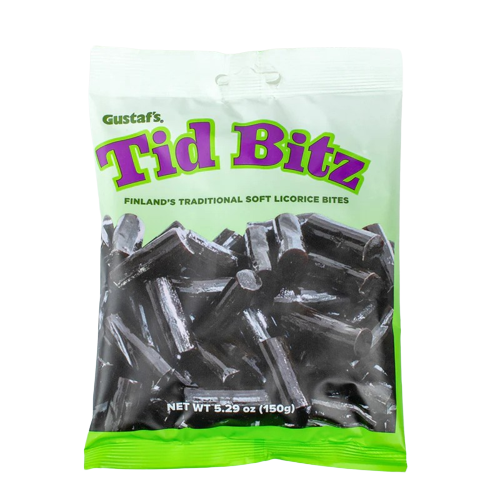 All City Candy Gustaf's Tid Bitz Soft Dutch Licorice Bites - 5.29-oz. Bag Licorice Gerrit J. Verburg Candy For fresh candy and great service, visit www.allcitycandy.com