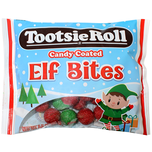 Tootsie Roll Candy Coated Elf Bites 3.5 oz. Bag - For fresh candy and great service, visit www.allcitycandy.com