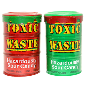 Toxic Waste Assorted Holiday Drums 1.7 oz. - Visit www.allcitycandy.com for great candy, service and delicious treats