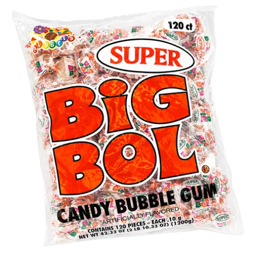 All City Candy Super Big Bol Candy Bubble Gum Gum/Bubble Gum Albert's Candy Bag of 120 For fresh candy and great service, visit www.allcitycandy.com