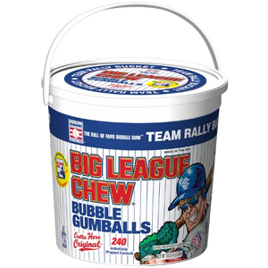 Big League Chew Bubble Gumballs 240 count Team Bucket - For fresh candy and great service, visit www.allcitycandy.com